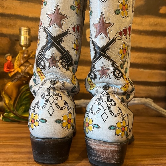 Old Gringo - White Cowgirl Bandit Boots - size 8.5 - Picture 10 of 11